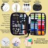 Complete Sewing Kit with Threads Needles Scissors Tape Measure Buttons Portable Travel DIY Embroidery Handwork Sewing Tool Set
