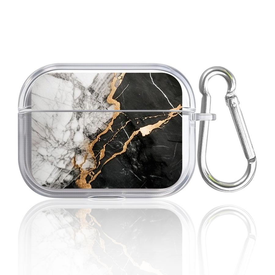 Модный Чехол с Мраморным Узором Для Airpods Pro3 Pro2 4 2 1 Pro 3 Прозрачный Чехол-Крышка для Наушников