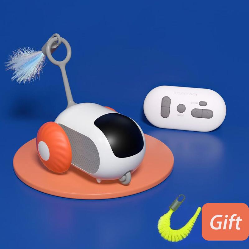 Умная игрушка для кошек, интерактивный пульт дистанционного управления, электромобиль, игрушки, улучшенная версия, перезаряжаемая игра для дрессировки щенков, товары для кошек