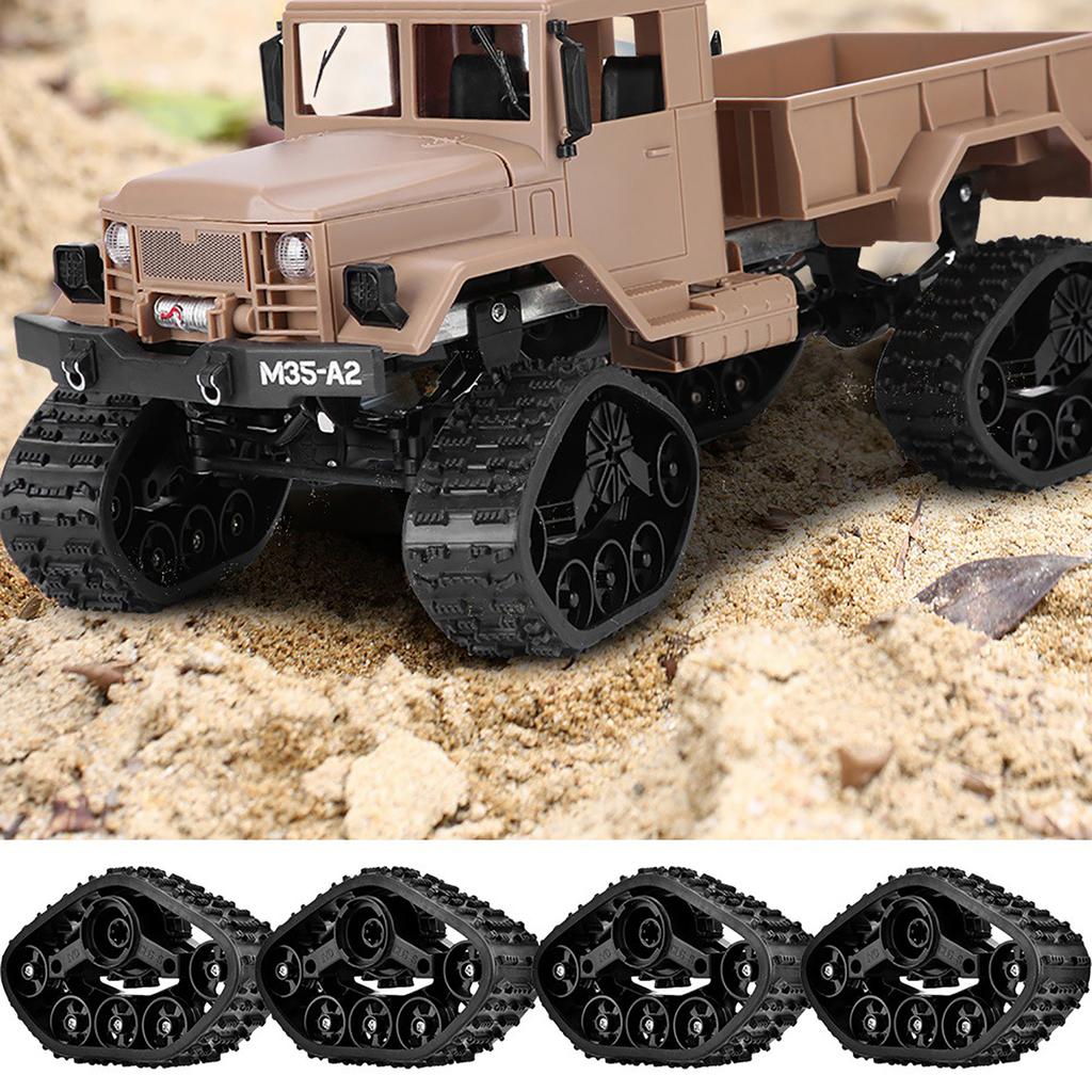 4 шт. RC автомобильные шины колеса резиновые гусеничные шины для WPL 116 RC военный грузовик
