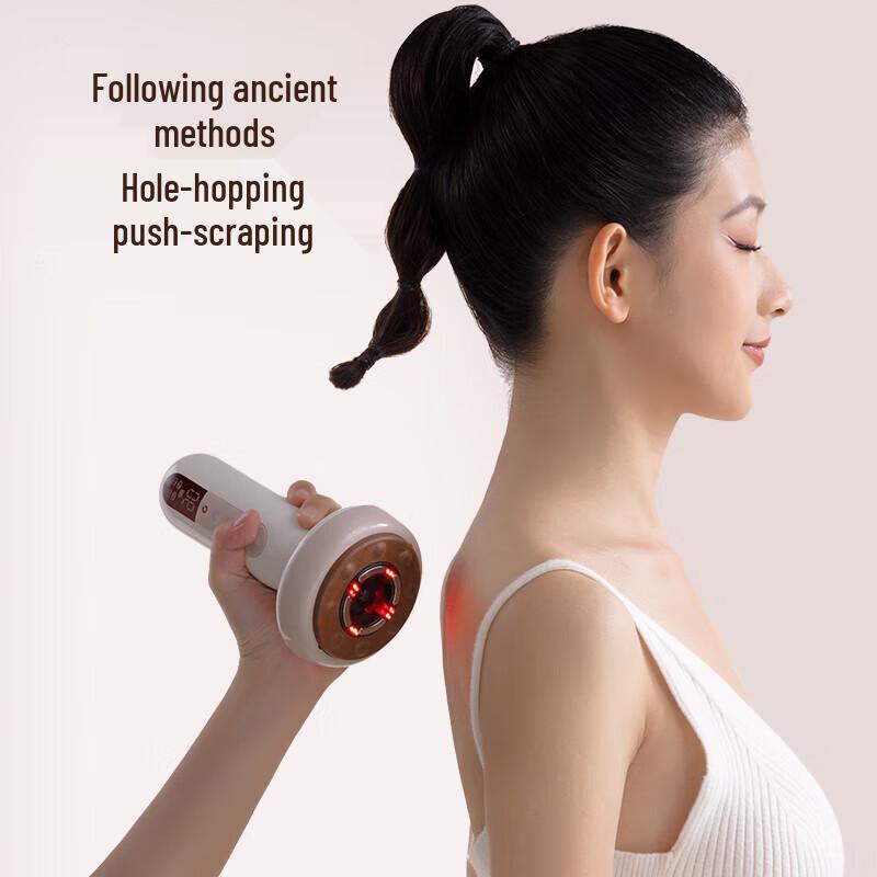 Ke Ai Yuan Su Red Bianstone Multi-functional Massage & Cupping Device CN plug (adapter included)