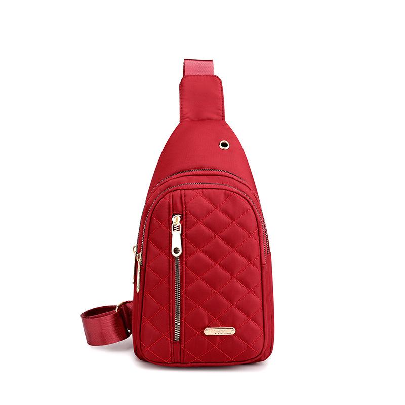 Женская сумка кроссбоди на грудь в корейском стиле 2022 года - спортивная передняя сумка из ткани Оксфорд для уличной одежды
