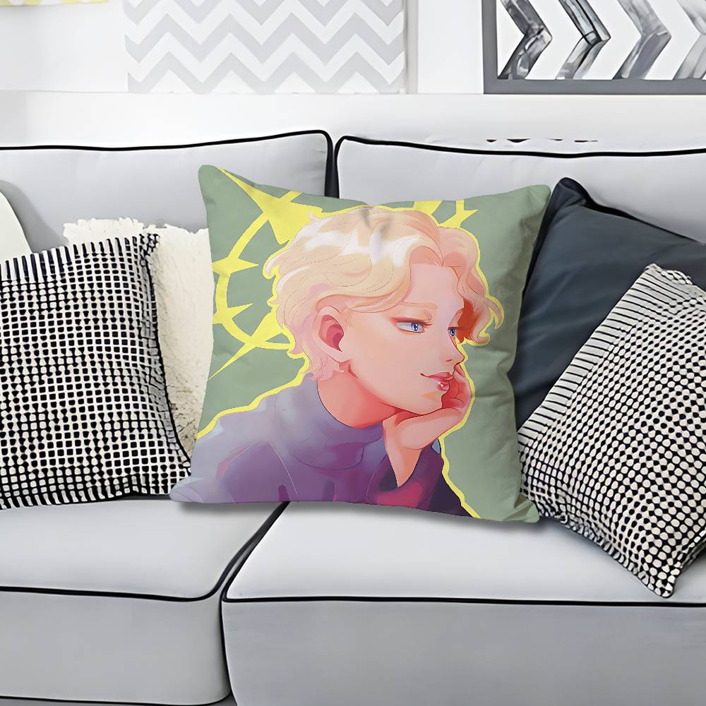 JJohan LLiebert Monster Anime Celebrity Merchandise AllMatch Printed Pillow Case Sofa Car Office Room Decoration Protector