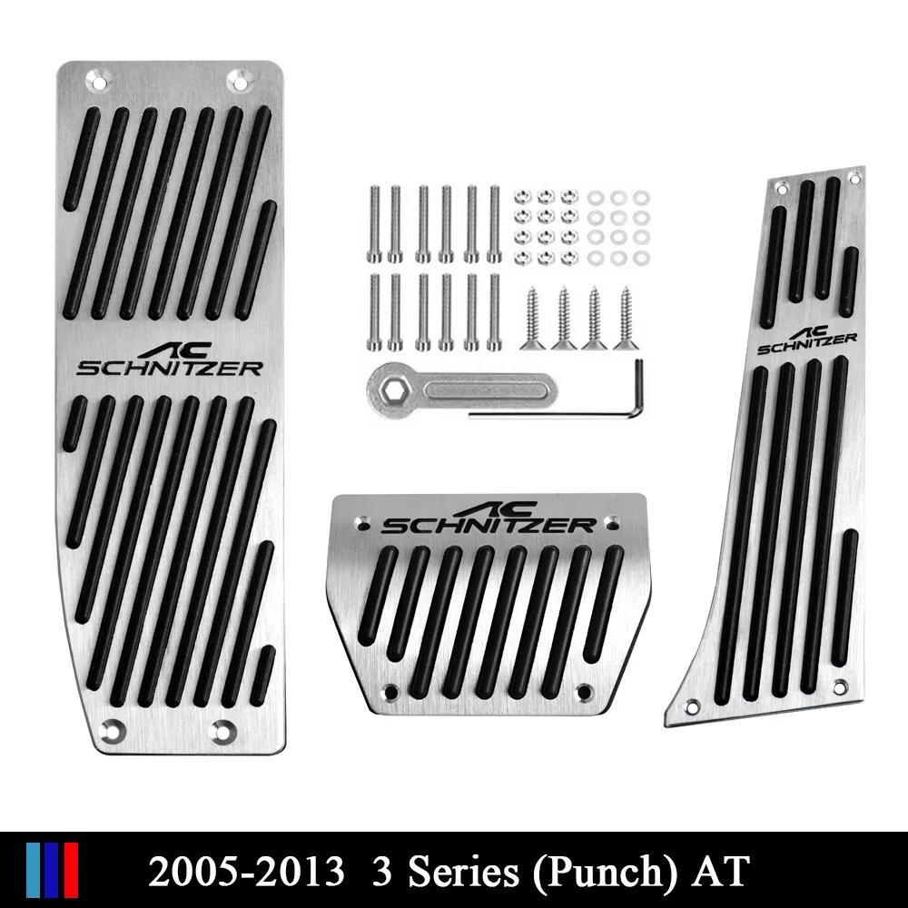 BAGI7 2026 Car Sticker 3 Pcs Brake Throttle Pedal Set for BMW 3 Series 2005-2025 Yeas E90 F30 G20 Stainless Steel Rubber Anti-Slip Ped