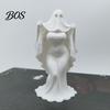 Resin-like Halloween Craft 3D Printed Ghost Bride Statue Ornament, Female Figure Sculpture with Dark Style Ornament Stable Base, Decorative Minimalist