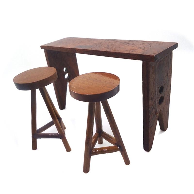 Кукольный домик Закка Модель стойки тапрума Реалистичные кукольные домики Круглый табурет Реалистичный игровой табурет Реалистичная модель Игрушка