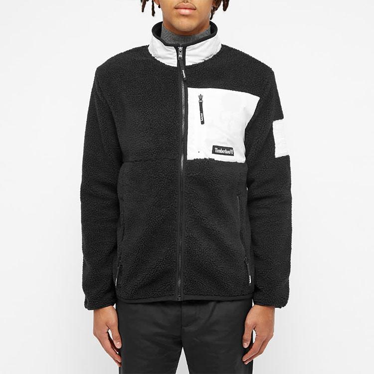 Timberland X Mastermind World Color Block Pocket Fleece Linen Logo Jacket Men Jacket Black A28ZA-N92