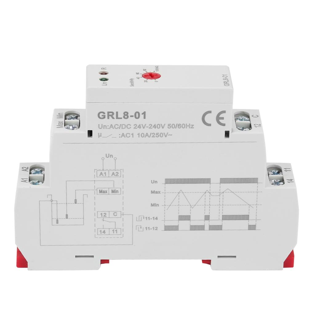 GRL801 Реле контроля уровня жидкости Контроллер уровня воды 10A ACDC 24V240V