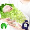 Пеленка с изображением китайской капусты, настоящее забавное одеяло для новорожденного с овощами и шапочкой, доступно в качестве подарка ребенку