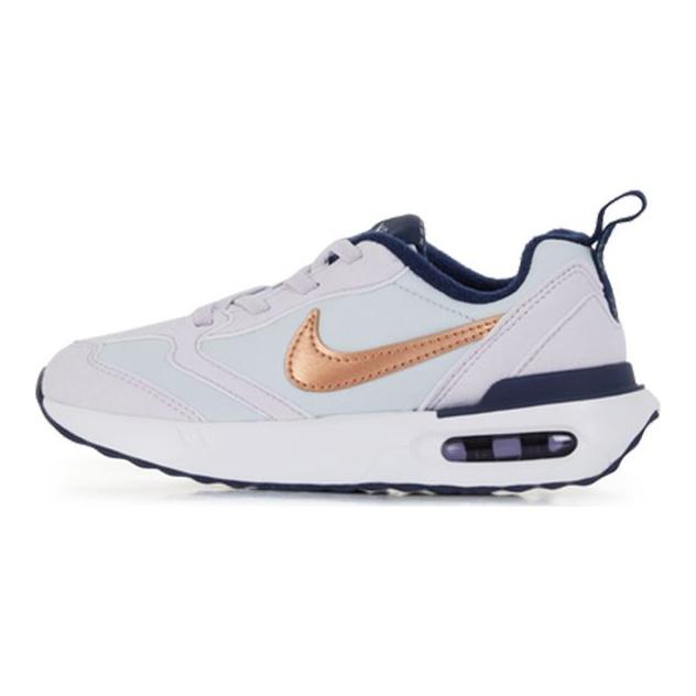 Nike Детские повседневные низкие кроссовки Air Max Dawn Se Sports из переработанных материалов, оранжево-белые, DC9318-007