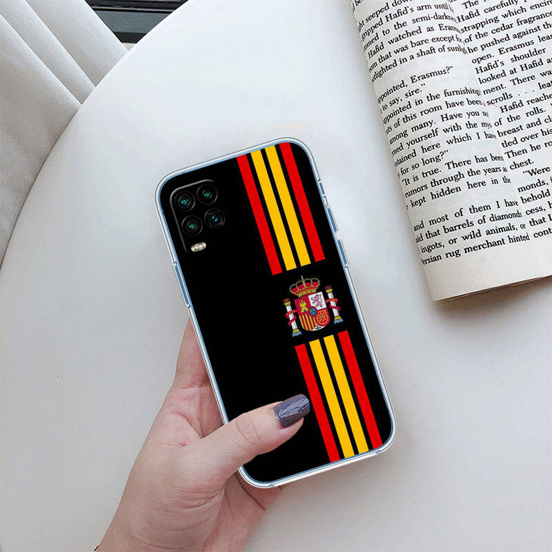RT25 Spain Flag Case for Motorola E7 G6 G7 G8 G9 Plus Power Play G10 G20 G04 E30 E40 E22 E20 E13 E15 G22 G23 G05 G75 G35 G55