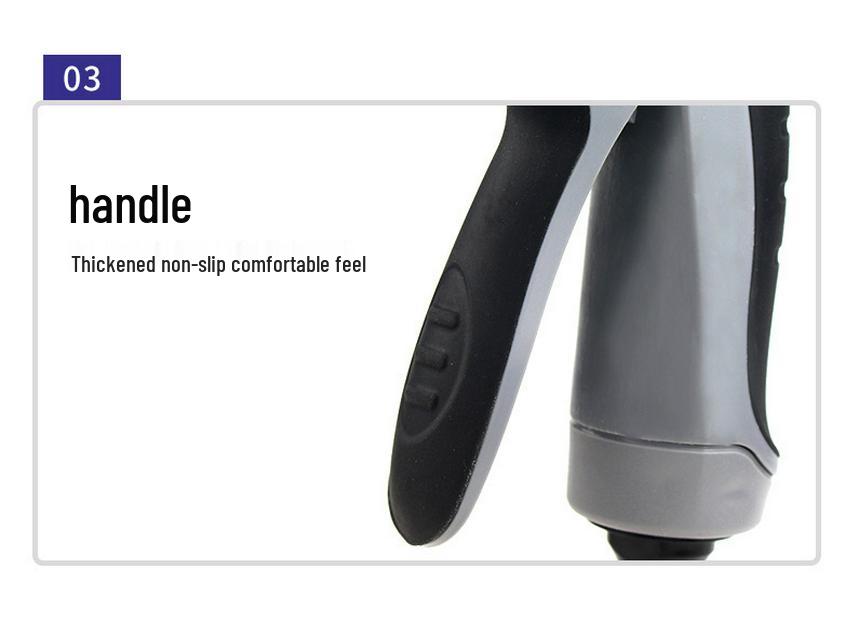 Удлиненный металлический пистолет для мойки автомобиля с ручкой с резиновым покрытием