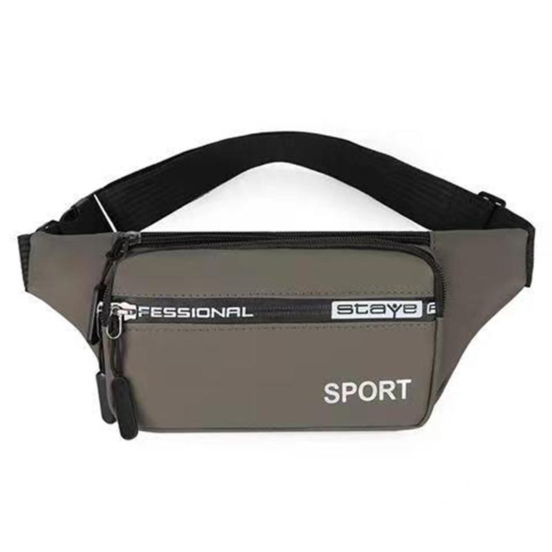 Поясная сумка унисекс, мужская многофункциональная водонепроницаемая спортивная сумка большой емкости, кассовый аппарат, деловая сумка, износостойкая сумка для бега, оксфордская поясная сумка