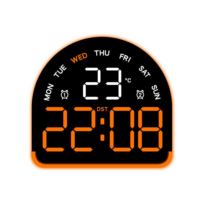 Многофункциональный светодиодный будильник с подсветкой, отображением температуры и несколькими будильниками