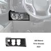 Black Wood Interior Steering Center Console Cover Trim For Chevy Silverado +