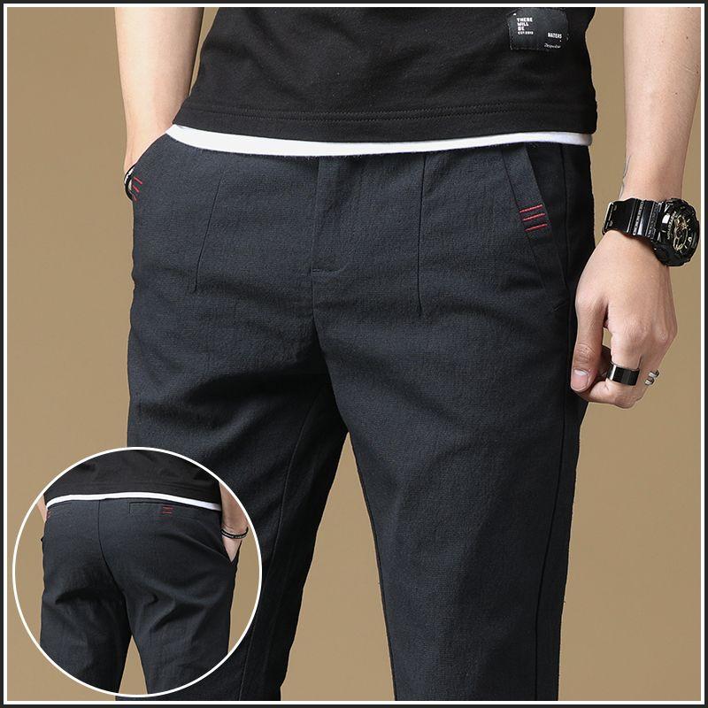 Мужские джинсы Весна и лето повседневные брюки Узкие прямые брюки Новые тонкие свободные брюки