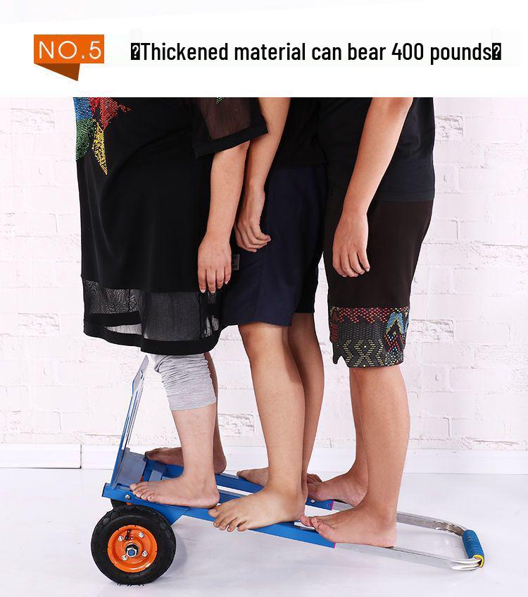 Heavy Duty Folding Stair Climbing Handcart - Portable Shopping and Luggage Cart