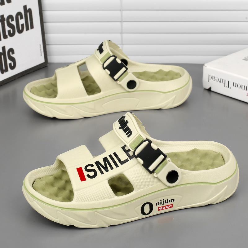 2025 Новые мужские массажные тапочки для дома и улицы, сандалии, пляжные, удобные, мягкие, сандалии, повседневная обувь для мужчин и женщин, домашние тапочки