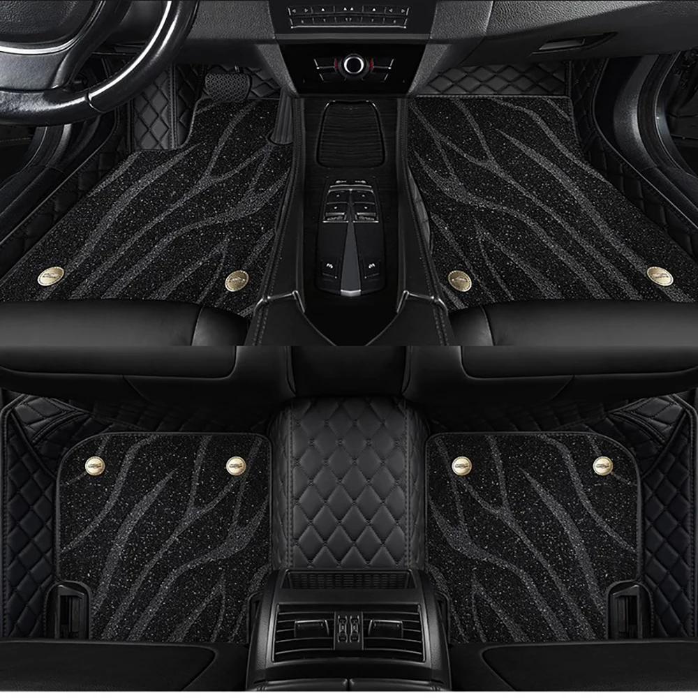 Для Renault Captur Автомобильные двойные 5D коврики на пол с индивидуальным дизайном Коврики на пол Автоаксессуары voiture
