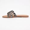 Women's Zebra Print Leather Mules HAMIGAPO LES TROPEZIENNES PAR M.BELARBI