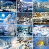 DIY 5D Diamond Painting House Diamond Embroidery Winter Snow Scenery Full Round Mosaic Resin Landscape Cross Stitch Kits
