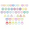 60PCS Geometric-Shaped Metal Stitch Markers,DIY Knitting Supplies, Crochet & Sewing - Decorative & Functional Craft Accessories