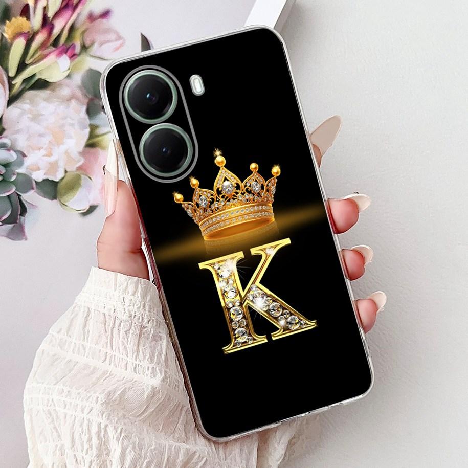 Чехол для Xiaomi Poco X7 Pro 2025 Милая Корона Буквы Мягкий Прозрачный Силикон Задняя Крышка Телефона Для Xiaomi Poco X7 X 7 X7Pro Capa