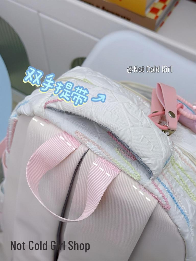 Милый легкий радужный плиссированный рюкзак для старшеклассников и учеников средней школы