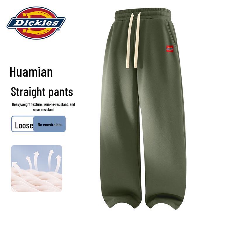 Мужские повседневные брюки Dickies, свободный крой, прямые штанины, смесовый хлопок A