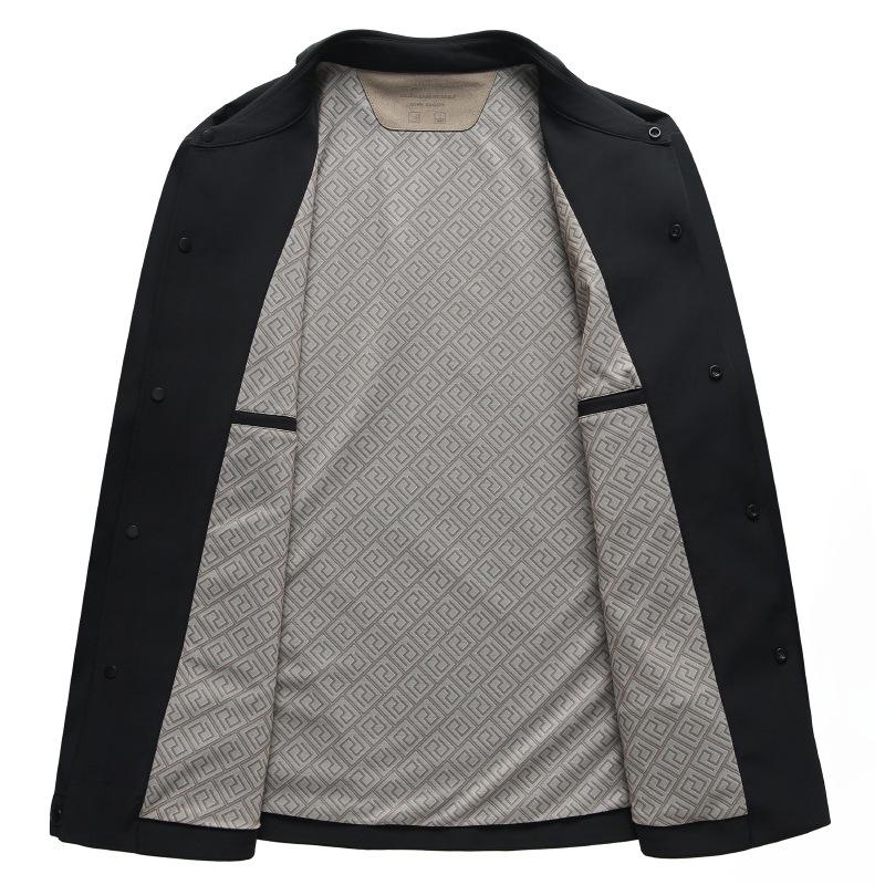 Весна и осень Тонкая повседневная куртка Мужская куртка с пуговицами на лацканах