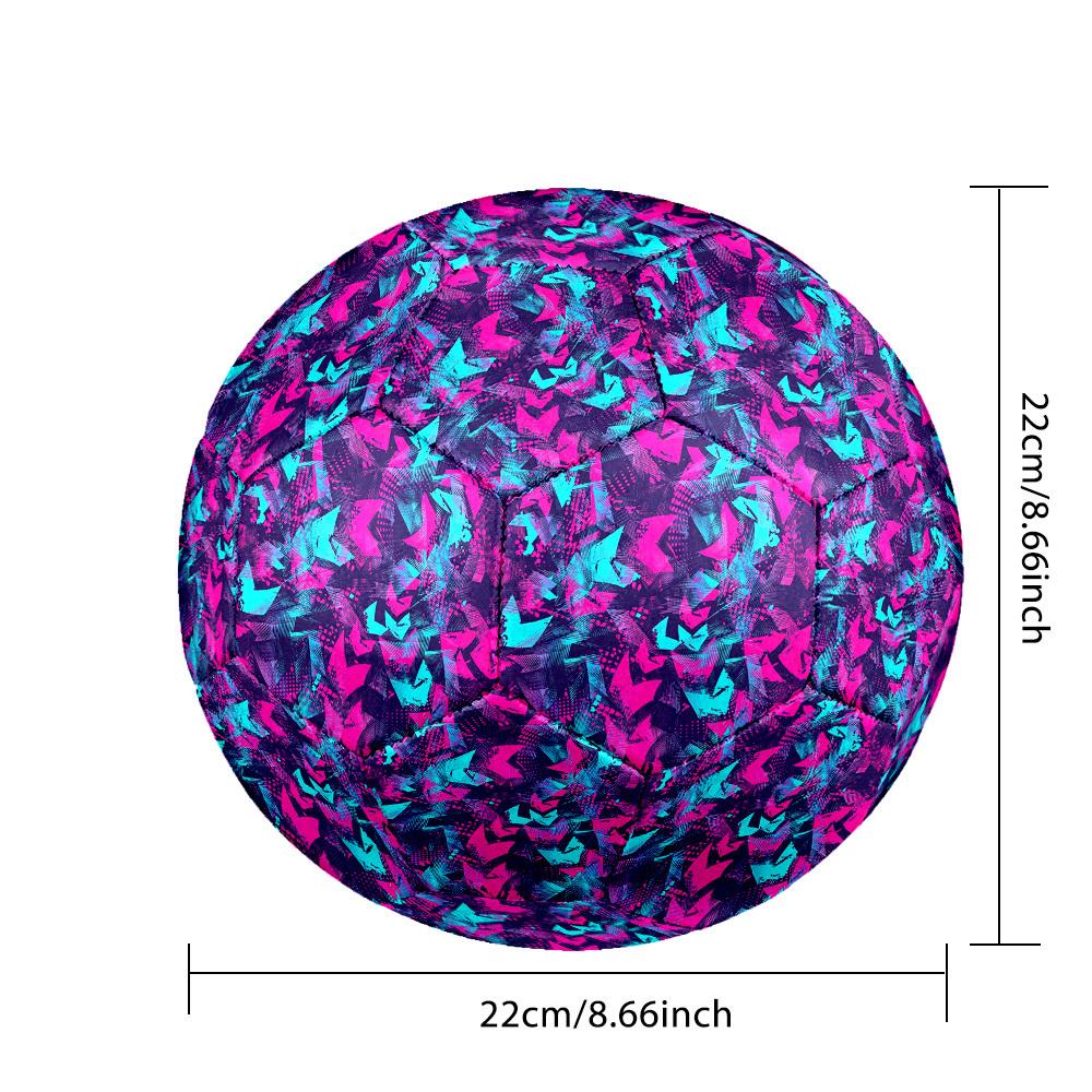 1pc Abstract Geometric Theme Soccer Ball Football, Size 5, Lightweight PVC, Outdoor Training Soccer Ball,Gift j60431