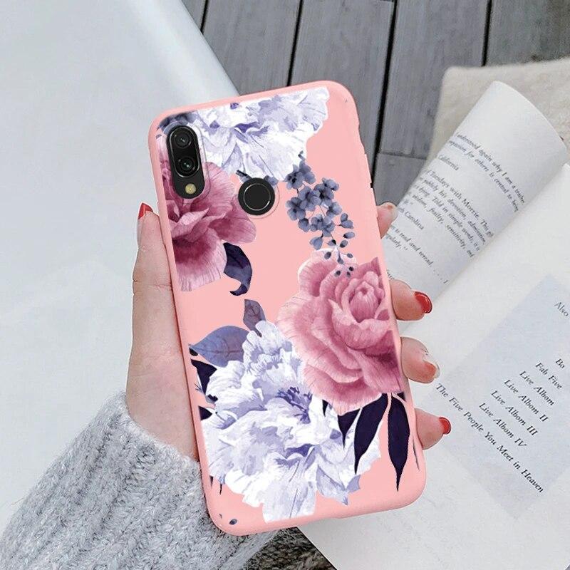 Redmi Note 7 Pro 7S Funda Rainbow Heart Vintage Flowers Leaves Чехол для телефона Мягкий силиконовый чехол-бампер для Xiaomi Redmi Note 7 Противоударная защитная сумка