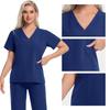 Short Sleeve Nurse Work Uniform Set for SPA & Salon 
