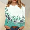 Women's 3d Printe Casual Round Neck Long Sleeve Spriing & Summer T-Shirt Top T-Shirts