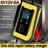 6 В/3 А 12 В/6 А интеллектуальное зарядное устройство для автомобильных аккумуляторов Зарядное устройство для свинцово-кислотных аккумуляторов автомобилей и мотоциклов и интеллектуальное импульсное устройство для ремонта и обслуживания