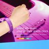Body Temperature Monitor Silent Wristband Vibration Wake-Up LED Digital Smart Bracelet  School Use