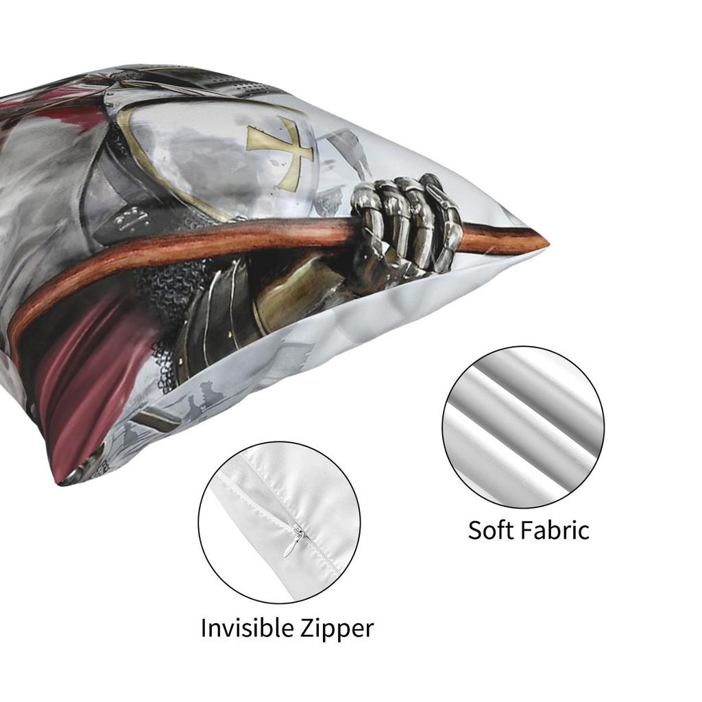 Наволочка Тамплиеры Домашний декор Средневековый крест Палаш Флаг Крестоносец Подушки Декоративная подушка для гостиной