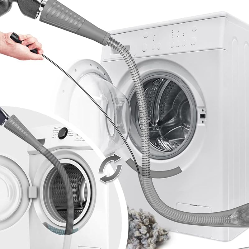Sealegend 2 шт. Набор для чистки вентиляционного отверстия сушилки Насадка-пылесос для ворса сушилки, Инструменты для удаления ворса для чистки вентиляционного отверстия сушилки 2 шланга для ремонта дома