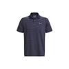 Slim Fit Striped Short Sleeve Polo Shirt Men Tops Navy-Blue 1377376-410
