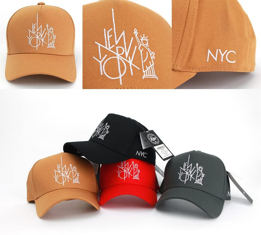 Подлинная кепка с вышивкой в виде статуи Свободы из Нью-Йорка, глубокая, большого размера, корейская брендовая кепка, верблюжья кепка [FLIPPER] для мужчин (МЛ, Браун)