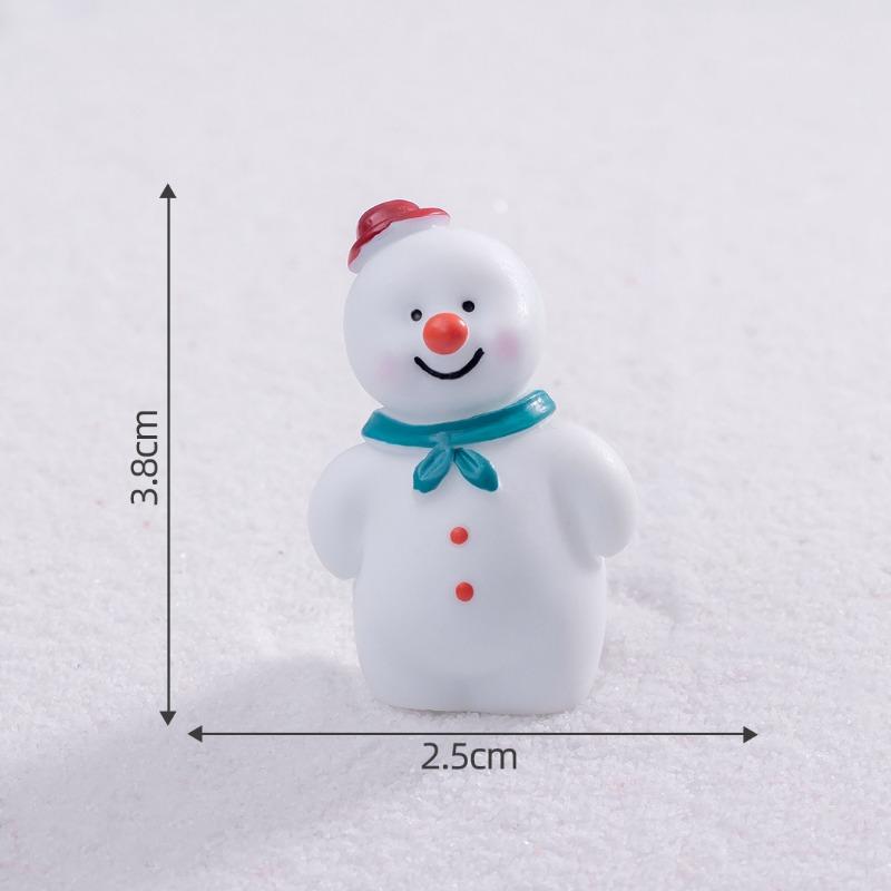 Милые микро-пейзажи СнежкиРождественские куклы-снеговики Украшения, Аксессуары для хрустальных бутылок Миниатюрные безделушки