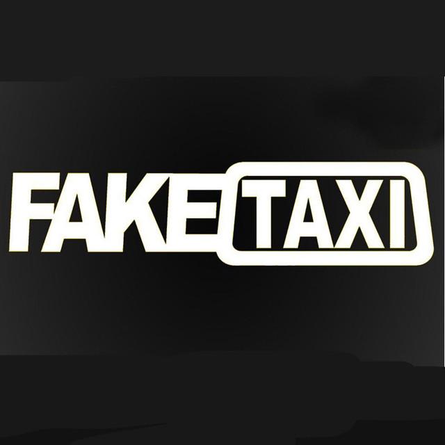 Универсальная поддельная наклейка на такси для автомобиля, наклейка, эмблема, самоклеящаяся виниловая наклейка для автомобиля, забавная автомобильная наклейка