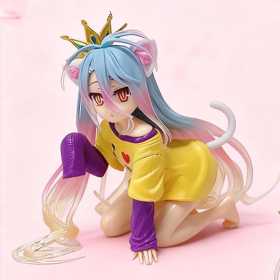 New Style - Anime & Game Character Sister Outfit with Cat Ears, Sexy Collectible Model Toy, Cute Decoration, Fan Collection