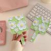 Hand-Held Cosmetic Mirror Flower Makeup Tools Adorable Square Mirrors  Woman