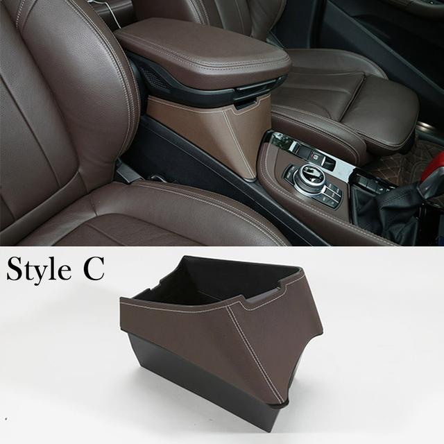 Car Central Armrest Storage Box Container Holder Tray For BMW X1 F48 2016- X2 F47 2018- Car Accessories Left Hand Drive