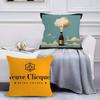 Бренд шампанского Veuve Clicquot-C Наволочка Комфорт Диван-кровать Шелковистая Элегантная Невидимая молния На заказ Декоративная c