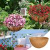 4/6Pcs Thick Hanging Basket Coconut Liners Eco-friendly Round Shape Outdoor Flower Pot Natural Coco Fiber Replacement Liners
