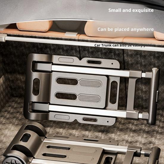 Folding Hand Truck with Wheels 110lbs Load-capacity Rustproof Corrosion Resistant Collapsible Trolly Portable Dolly Luggage Cart