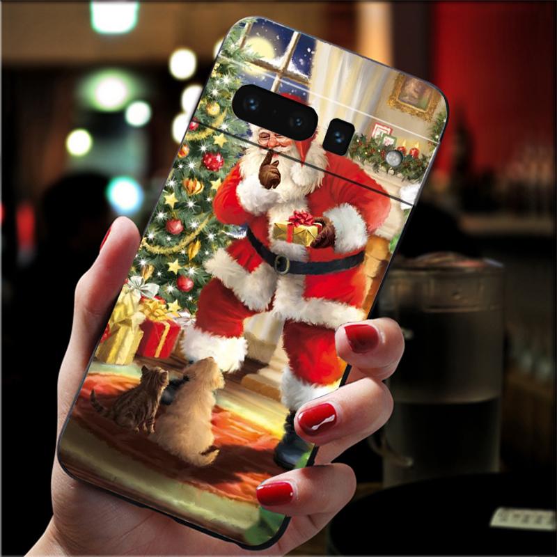 Christmas Santa Claus Phone Case For Google Pixel 10 9 Pro XL 9A 8 7 6 Pro Pixel 8A 7A 6A Pixel 8 7 6 5