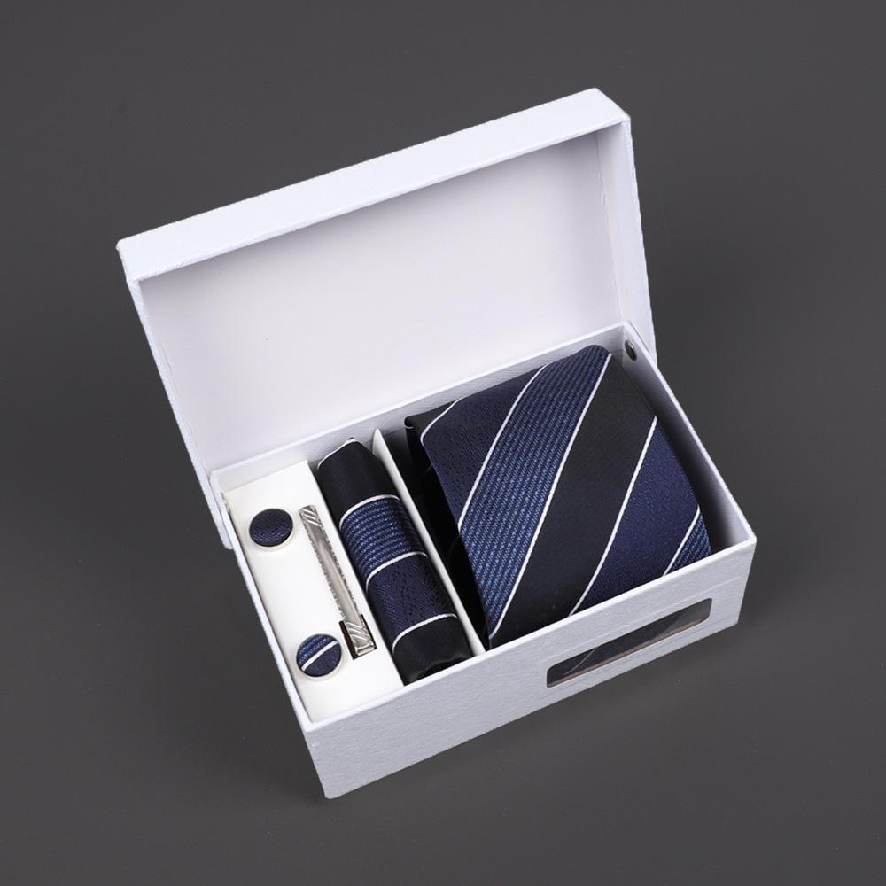 2025 Men'S Tie Premium Gift Box Jacquard Embroidered Tie Tie Logo Making